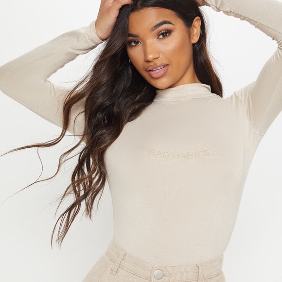 PrettyLittleThing Tops - ✨3/20$ Prettylittlething tan long sleeve shirt